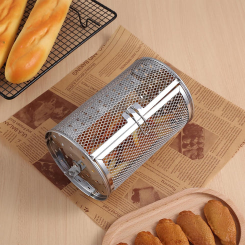 Air Fryer Grill Oven Basket Frying Tool, Kitchen Supplies, Rotisserie Baking Supplies