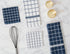 DII Nautical Blue Basic Terry Collection Windowpane Dishcloth Set, 12x12, 6 Piece