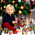 29 Set Woanger Pieces Christmas Village LED Lighted Houses for Christmas Village Xmas Scene Figurines Decoration