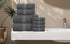 Set 600 6 100% Set Set Oakias Premium Towel GSM Piece Grey - Ring Spun Cotton Highly Absorbent Towels - Super Soft