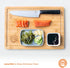 MasterChef Bamboo Cutting Board for Meat, Large Butcher Block Countertop, 18" x 12" Organic Surface