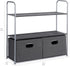 Closet 3 32.7" 12.2" 31" Amazon Basics Freestanding Organizer with Fabric Bins, Drawers and Shelves, Easy to Assemble