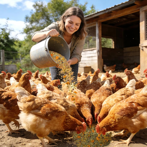 16 oz 11 BGraceyy Chicken Nesting Herbs Natural Dried Herb Blend with Marigold for Chicken Coop & Roost Refresh