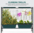 32" OYEAL Raised Garden Bed with Legs & & Trellis Tall Vertical Herb Garden Planter Indoor Outdoor Elevated Flower Beds