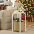 TB01BWN092 TUTOTAK Small Side Table, Round End Table, Night Stand, Bedside Table, Sofa Table with Storage Basket