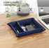 SITHON Dark Blue Valet Tray Organizer, Removable 2 Compartment Catchall Tray for Bedside, Vanity, Nightstand