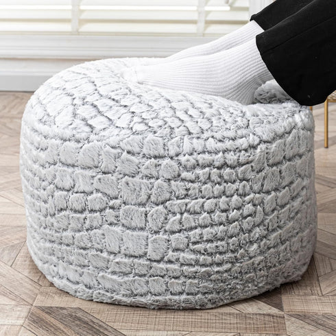 Asuprui Pouf Ottoman Unstuffed Floor Poof Seat Pouf Ottoman Foot Rest Soft