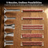 Hoypeyfiy 5 Nozzles (2LB) Stainless Steel Jerky Gun Sausage Maker Sausage Stuffer Handmade Beef Jerky Gun