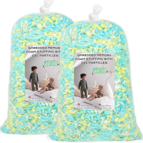 Garifon Bean Bag Filler, 12lbs Shredded Memory Foam Filling, Bean Bag Chair Filling