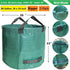 2-Pack 80 (D26,H33 inch) 4 Professional Gallon Big Lawn Garden Bags Yard Waste Bags with Gardening Gloves for Leaf