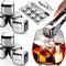 DERGUAM 8 Packs Fast-Cooling 304 Stainless Steel Ice Cubes, Whiskey Stones with Wine Opener, Nonslip Ice Tong & Tray