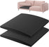 moonoom 22"x22" Couch Cushion Support, Black Sofa Cushion Sagging Repair, Curved High Density