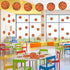 Glitter Basketball Cutouts - 100 Pcs DIY Paper Shapes for Sports Theme Party Decorations, Baby Shower, and Classroom