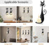 Handmade Black Metal Cat Wall Sconce Candle Holder for Pillar Candles