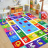 4' 2'7" ABC Kids Play Rug - Number Alphabet Shape Fruit Learning Educational Area Rug - Large Non-Slip Kids Room Play