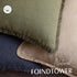 Cozy 1616 Inch, 1PC,Tan Foindtower Decorative Linen Fringe Throw Pillow Covers Boho Farmhouse Cushion Cover