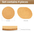 Cork Trivets for Hot Dishes, 4 Pack 8 Inch Heat Resistant Cork Pot Holder for Hot Pots and Pans, Thick Cork Coasters