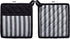 DII Cotton Heat Resistant Kitchen Pot Holders Set, 2 Piece, Farmhouse Chic Geometric Design