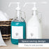 64 oz Crutello Glass Laundry Detergent Dispenser for Detergent, Bleach, Syrup Pump Dispenser, Ketchup Pump, Glass Pump