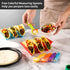Premium Large Taco Holder Stand, Colorful Holders Set of 6 or 4 for 3 Tacos, Soft or Hard Shell Holder