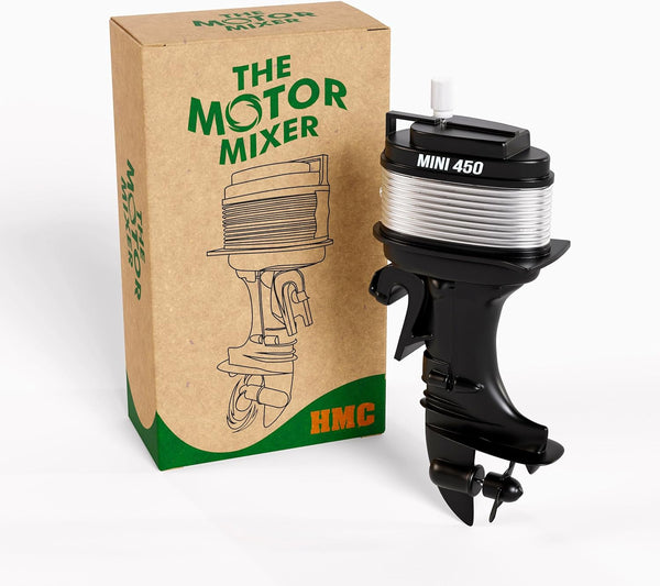 The Motor Mixer by HMC, Novelty Boat Motor Coffee Mixer, Mini Stirrer Toy for Cups, Mugs, & Glasses