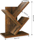 2 UHBC012H YMYNY Tier Tree Bookshelf, Small Bookcase, Modern Wood Book Storage Rack Organizer, Freestanding Book Shelf