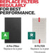 Honeywell HRF-A100 Air Purifier Pre Kit Filter, 4-Pack - Targets Dust, VOC, Pet, Kitchen, and Wildfire/Smoke Odors