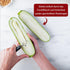 Triangle Ultra-Sharp Stainless Steel Fruit and Vegetable Corer with Two Cutting Widths