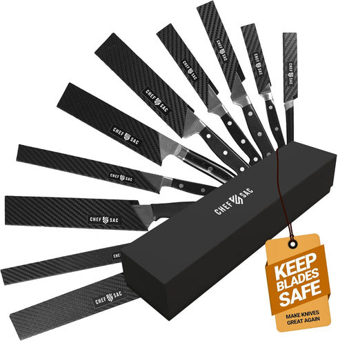 Chef Sac Knife Edge Guards, Universal Knife Cover & Professional Protector, Durable BPA-Free ABS Plastic Knife Guards