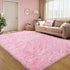 KICHOWUA 4x6 Pink Fluffy Area Rugs for Bedroom Girls, Soft Washable Fuzzy Furry Shag Rug for Kids Room, Nursery, Dorm