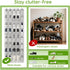 40 Closet 80 Unjumbly Over the Door Shoe Organizer with Large Breathable Mesh Pockets, Space Saving Shoe Holder