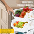 4 Pack Skywin TidyFriend Stackable Storage Bins for Pantry, Stackable Bins For Organizing Food, Kitchen, and Bathroom
