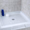 SlipX Solutions 27" Oversize Square Shower Mat - Non-Slip Mat for Elderly & Kids, Machine Washable, White Pearl