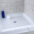 SlipX Solutions 27" Oversize Square Shower Mat - Non-Slip Mat for Elderly & Kids, Machine Washable, White Pearl