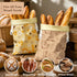 2 Pack Aofmee Reusable Beeswax Bread Bags for Homemade Bread, Sourdough Bread Bags, XL Natural Cotton Beeswax Bag