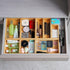Fabsome Drawer Organizer, Set of 9 Bamboo Wood Storage Boxes for Kitchen, Makeup, Bathroom, Office