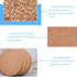 12 Pcs Cork Coaster for Drink, Absorbent Heat Resistant Reusable Tea or Coffee Coaster, Blank Coasters for Crafts, Warm