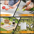 FODDOM 100% ((11.5L*8W) (9.8L*6W)) Titanium Cutting Boards for Kitchen, Pure Titanium Cutting Board, Stainless Double