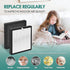 G3 H13 HEPA Filter Replacement, 3-Pack, Compatible with AMEIFU Air Purifier G3 and Vewior Air Purifier
