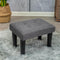CAROLMADE Ottoman Foot Rest, Linen Small Ottoman Foot Stool with Legs Modern