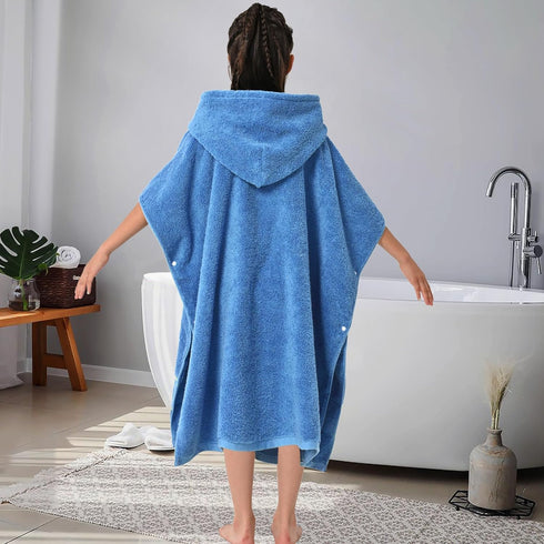 8-14,Thick 600GSM 100% VOOVA & MOVAS Hooded Towels for Boys Age | Large | Cotton Poncho Towel, Ultra-Soft | Absorbent
