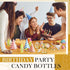 36 Cunhill Pcs Mini Candy Bottles Mini Plastic Jars with Lids Small Champagne Bottles Storage Candy Favor Containers