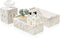 Sorbus Macrame Boho Decor Baskets & Tissue Holder Set - Decorative Woven