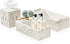 Sorbus Macrame Boho Decor Baskets & Tissue Holder Set - Decorative Woven