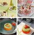 Set of 3 Round Stainless Steel Cake Rings, Mousse Cake Ring Mold with Press Set