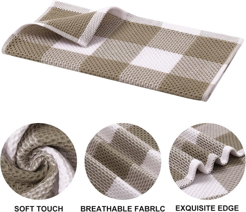 Set, 28 13 Inch 12 12 Inch, Set 8 Mordimy Kitchen Towels and Dish Cloths X and X of Soft and Super Absorbent Dish