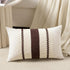 Fancy Homi Set of 1 Boho Brown Long Lumbar Decorative Throw Pillow Cover 12x24