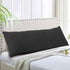 Evolive Ultra Soft Microfiber Body Pillow Cover, 21"x54" with Hidden Zipper Closure, Black