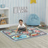 LIVEBOX Kids Rug 3'x5' Car Rug Play Mat for Playing Cars, City Life Educational Carpet for Children
