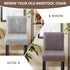 Set 2, FUANGUI Bar Stool Covers of Stretch Removable Bar Stool Seat Covers with Backs Slipcovers, Bar Chair Covers